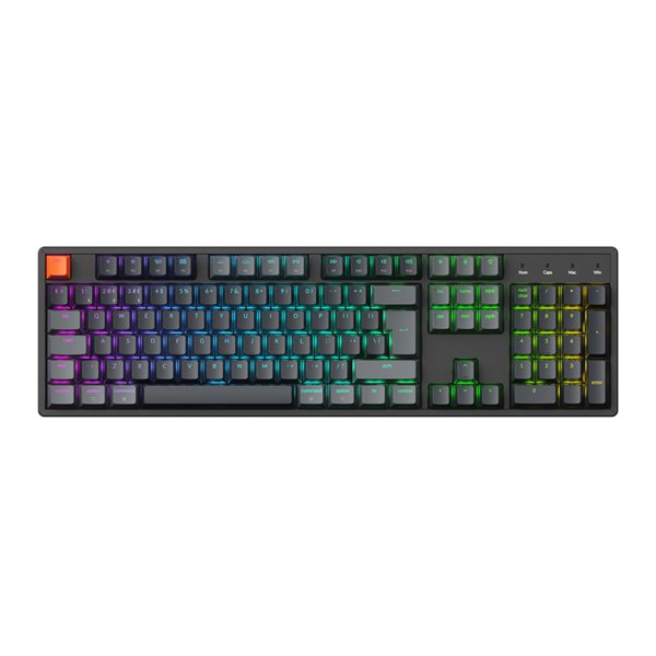 Keychron K10 QMK Full-size RGB Wireless Custom Mechanical Keyboard V.2 (Super RED Switch) – Black