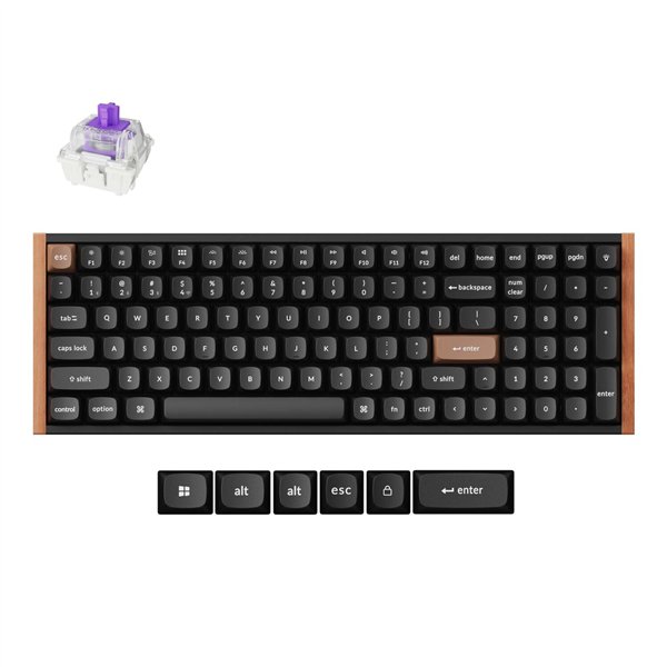 K4-HE-WR-01 Keychron K4 HE Wireless Magnetic Switch Mechanical Keyboard (96% Layout, Gateron Hall Effect Switches)
