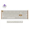 Keychron K4 HE 96% Magnetic Switch Hot-Swap RGB Wireless Keyboard – White (Wood + Aluminium)