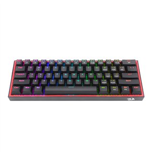 Redragon K617 FIZZ 60% Wired RGB Gaming Keyboard - Black