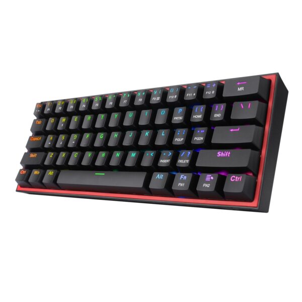 K617-RGB-WR-06 Redragon K617 FIZZ 60% Wired RGB Gaming Keyboard - Black