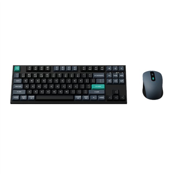 KCBD1 Keychron-B33-Wireless-Kbrd-Mse-Combo-wr 01 Keychron B33 80% TKL Wireless Keyboard and Mouse Combo – Black/Green