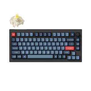 KEYCHRON-V1MAX-75-BAN-GATJUP-RGB-WL-KB-wr-01 Keychron V1 Max QMK/VIA Wireless Custom Mechanical Keyboard | BANANA Switches – Black