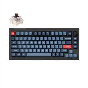 KEYCHRON-V1MAX-75-RED-GATJUP-RGB-WL-KB-wr-01 Keychron V1 Max QMK/VIA Wireless Custom Mechanical Keyboard | BROWN Switches – Black