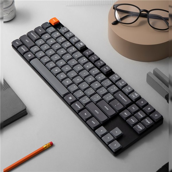 Keychron K1M-H1 wr 03a Keychron K1 Max QMK/VIA 80% Wireless Custom Mechanical Keyboard | RED Switches