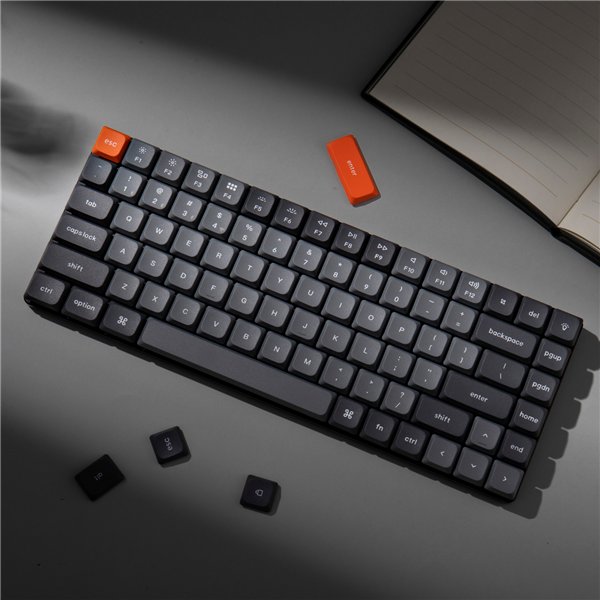 Keychron K3M-H1 wr 04a Keychron K3 Max QMK/VIA Wireless 75% Custom Mechanical Keyboard | RED Switches
