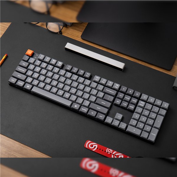 Keychron K5M-H1 wr 04a Keychron K5 Max QMK/VIA Full-sized Wireless Custom Mechanical Keyboard | RED Switches
