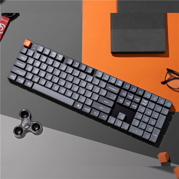 Keychron K5M-H1 wr 05a Keychron K5 Max QMK/VIA Full-sized Wireless Custom Mechanical Keyboard | RED Switches