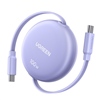 UGREEN 100W Fast Charging Retractable USB Type-C Cable 1M - Purple