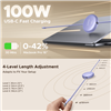 UGREEN 100W Fast Charging Retractable USB Type-C Cable 1M - Purple