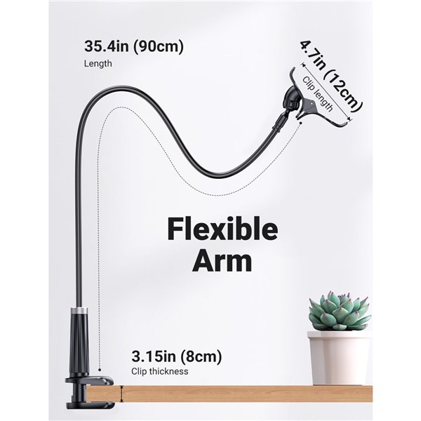 LP113-80906 UGREEN Multifunction Gooseneck Phone Sta wr 02 UGREEN Multifunction Gooseneck Phone Stand