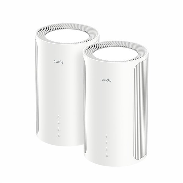 M11000-2PACK Cudy-BE11000-Mesh-Kit-2.5G-Wifi7 Cudy BE11000 Wi-Fi7 Tri-band Mesh Wi-Fi System - 2 Pack