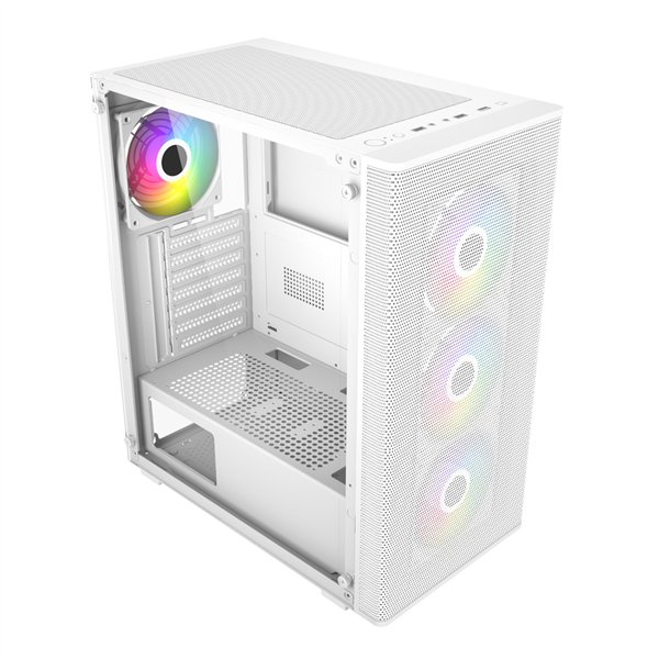 M220-WA FSP-M220-ATX-RGB-Gaming-Chassis-White wr 04 FSP M220 ATX Mid Tower Gaming Chassis - White