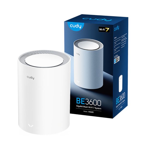 M3600-1PACK Cudy-BE3600-Gigabit-Mesh-Wi-Fi-7-System-M3600-1-Pack wr 05a Cudy BE3600 Gigabit Mesh Wi-Fi 7 System - 1 Pack