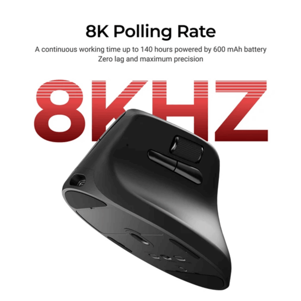 M5-A29 Keychron M5-A29 1K Wireless Mouse BT24GH wr 09 Keychron M5-A29 1K Wireless Mouse (BT/2.4GHz/Wired) - Black