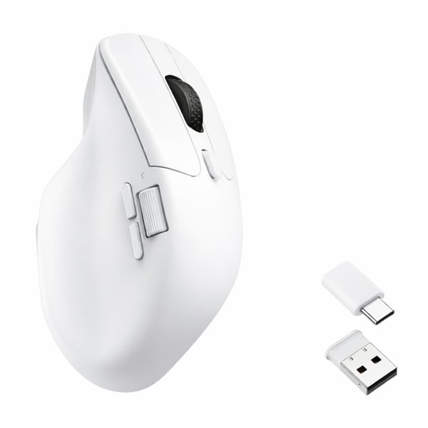 M6-A3 Keychron-M6-A3-1K-Wireless-Mouse-White Keychron M6 1K Dual-Wireless Bluetooth and 2.4G Mouse – White