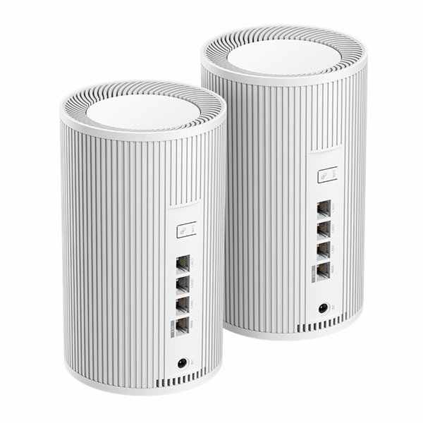 M6500-2PACK Cudy-BE6500-Wi-Fi-7-Mesh-Route-2pack-White 01 Cudy BE6500 2.5G Mesh Wi-Fi 7 System – 2 Pack
