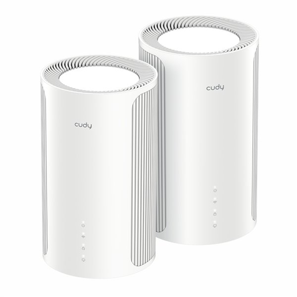 M6500-2PACK Cudy-BE6500-Wi-Fi-7-Mesh-Route-2pack-White 02 Cudy BE6500 2.5G Mesh Wi-Fi 7 System – 2 Pack