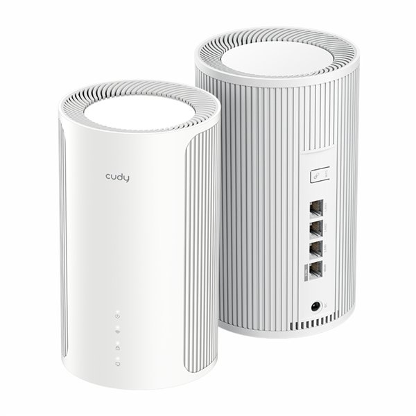M6500-2PACK Cudy-BE6500-Wi-Fi-7-Mesh-Route-2pack-White 03 Cudy BE6500 2.5G Mesh Wi-Fi 7 System – 2 Pack