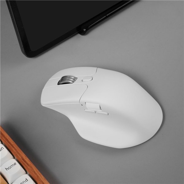M6S-A24 Keychron M6S-A24 PixArt 3950 8K Wireless wr 05-1 Keychron M6S-A24 PixArt 3950 8K 30000DPI Wireless Mouse (BT/2.4GHz/Wired) - White