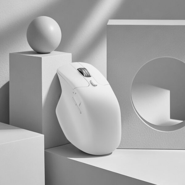 M6S-A24 Keychron M6S-A24 PixArt 3950 8K Wireless wr 07-1 Keychron M6S-A24 PixArt 3950 8K 30000DPI Wireless Mouse (BT/2.4GHz/Wired) - White