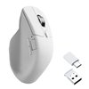 Keychron M6SB72 1K Wireless Mouse (BT/2.4GHz/Wired) with Huano silent Micro switch and premium wheel - White