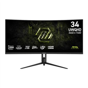 MSI MAG 342CQRF E20 34" UWQHD 200Hz VA Curved Gaming Monitor