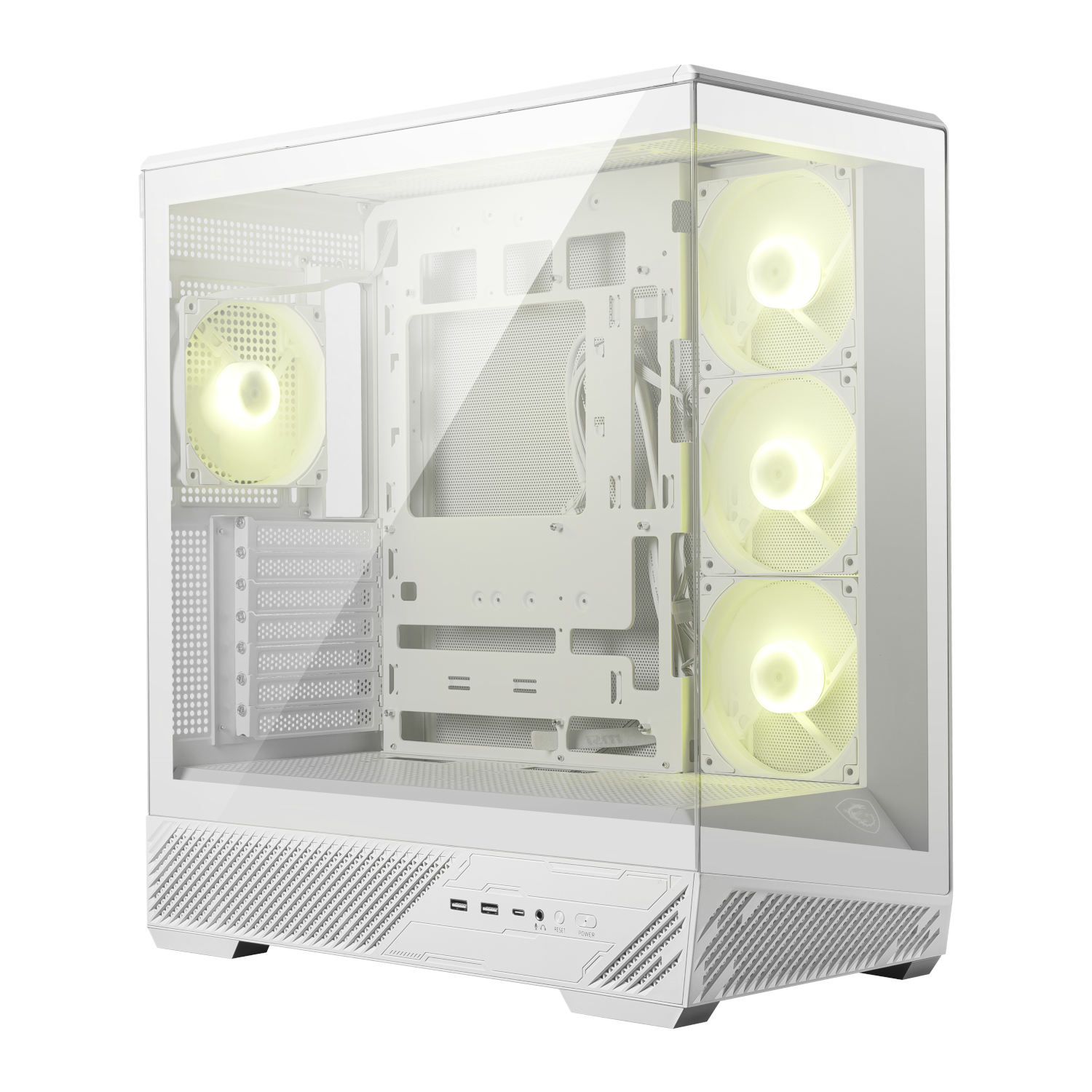 MAG-PANO-130R-PZ-WH MSI-MAG-PANO-130R-PZ-ATX-Gaming-Chassis-White wr 01 MSI MAG PANO 130R PZ ATX Gaming Chassis - White