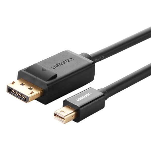 MD105-10477 UGREEN-Mini-DisplayPort-to-DisplayPort-Cable-1.5m-Black UGREEN Mini DisplayPort to DisplayPort Cable 1.5m -Black