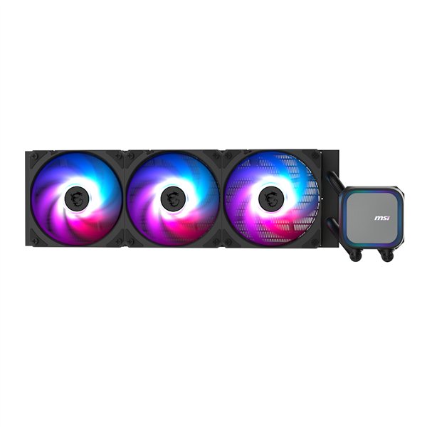 MPGCORELIQUIDA13360 MSI-MAG-Coreliquid-A13-360-AIO-Liquid-CPU-Cooler-Black wr 01a MSI MAG Coreliquid A13 360 AIO Liquid CPU Cooler - Black