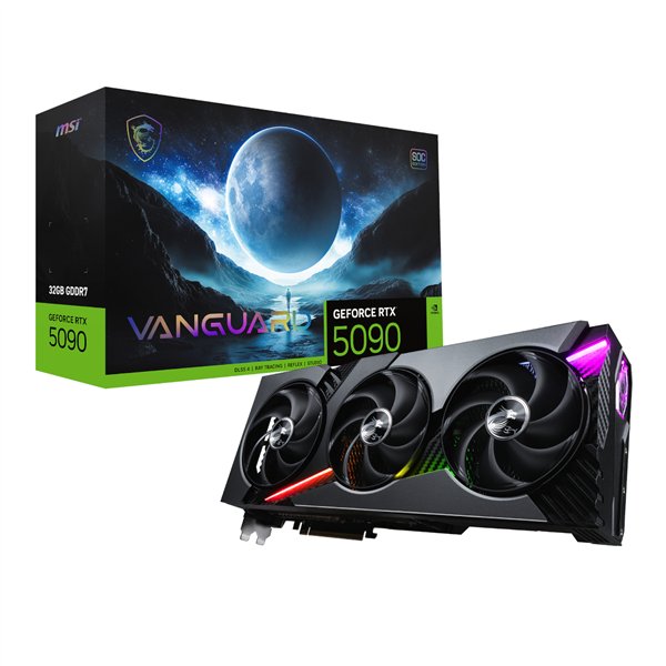 MSI RTX5090VANGUARDSOC32GB wr 01a MSI GeForce RTX 5090 VANGUARD SOC 32G Graphics Card