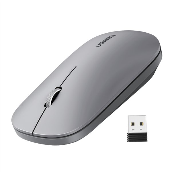 MU001-90373 UGreen-Portable-2.4GHz-Wireless-Mouse-Grey wr 01a UGREEN Portable 2.4GHz Wireless Mouse - Grey