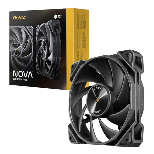 NOVA-120 wr 01 Antec NOVA 120 PWM Fan with Speed Controller - Black