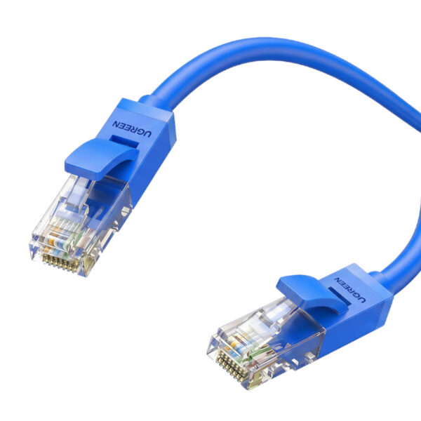 NW102-15996 -UGREEN-Cat6-RJ45-Gigabit-Ethernet-Cable-Blu 02 UGREEN RJ45 CAT6 0.5m LAN Network Cable - (1Gbps, 250MHz) - Blue