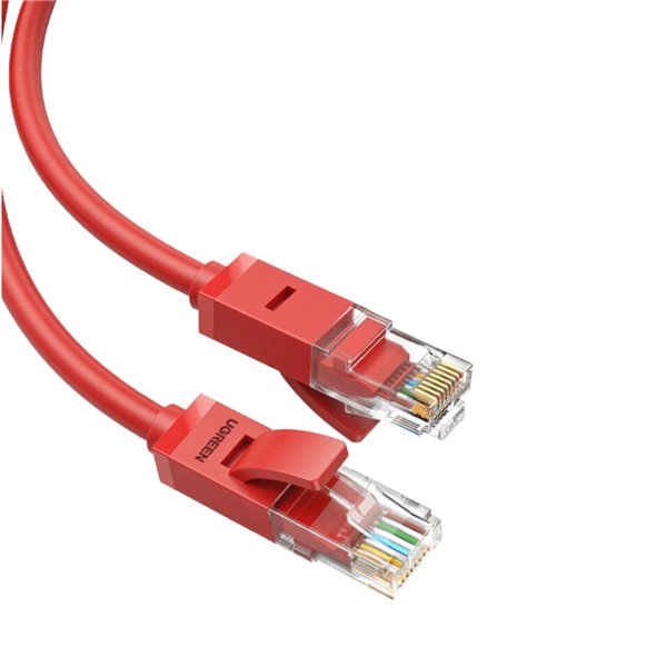 NW102-80829 UGREEN-RJ45-CAT6-1m-LAN-Network-Cable-–-1Gbps-250MHz-–-Red-1 UGREEN RJ45 CAT6 1m LAN Network Cable – (1Gbps, 250MHz) – Red