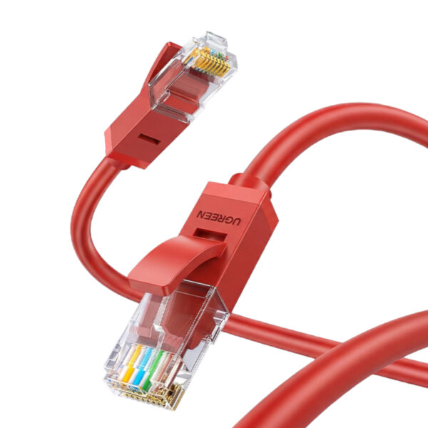 NW102-80829 UGREEN-RJ45-CAT6-1m-LAN-Network-Cable-–-1Gbps-250MHz-–-Red-4 UGREEN RJ45 CAT6 1m LAN Network Cable – (1Gbps, 250MHz) – Red