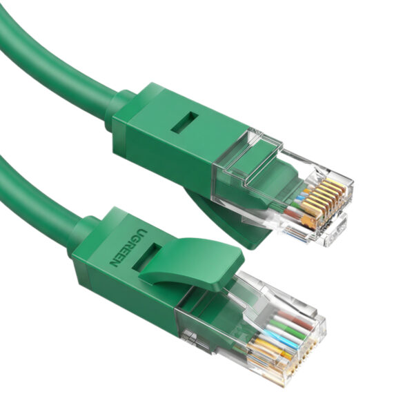 NW102-85211 -UGREEN-Cat6-RJ45-Gigabit-Ethernet-Cable-Grn 01-1 UGREEN RJ45 CAT6 0.5m LAN Network Cable - (1Gbps, 250MHz) – Green