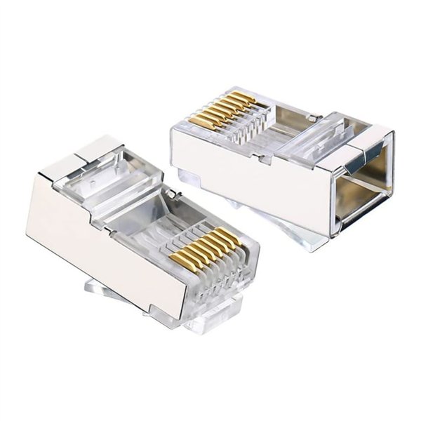 NW111-20333 UGreen-RJ45-Cat6-Shield-Connector-Plugs wr 01 UGREEN CAT6 FTP RJ45 Modular Plugs 10 Pack