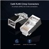 UGREEN NW111 RJ45 Cat6 Ethernet Network Head 100 Pack - Silver/Transparent