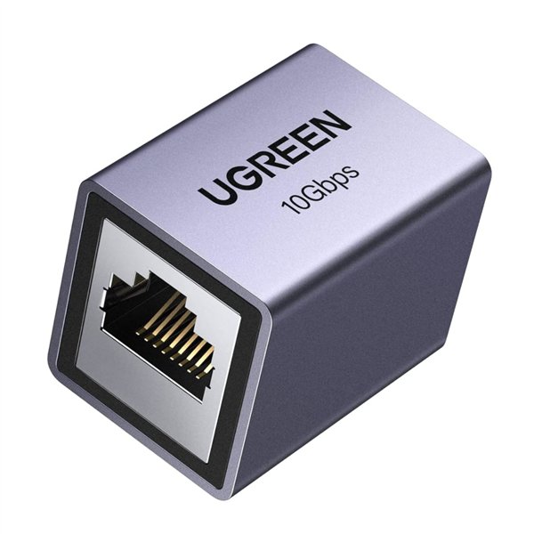 NW261-15117 UGreen-NW261-RJ45-10Gbps-Ethernet-Extender-Coupler-Silver wr 01 UGREEN NW261 RJ45 10Gbps Ethernet Extender Coupler