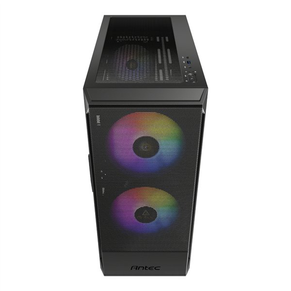 Antec NX416L ATX | Micro-ATX | ITX ARGB Mid-Tower Gaming Chassis - Black