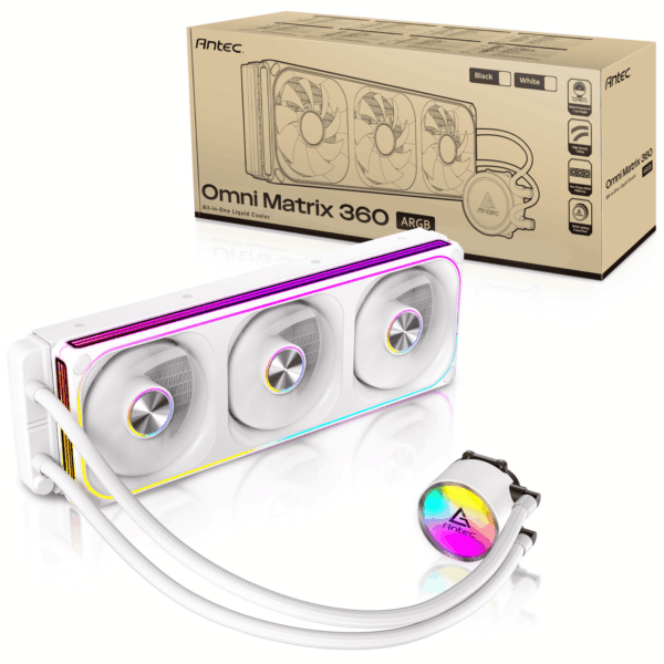 OMNI 360 MATRIX ARGB W Antec Omni Matrix 360 ARGB CPU Liquid Co wr 10 Antec Omni Matrix 360 ARGB CPU Liquid Cooler White