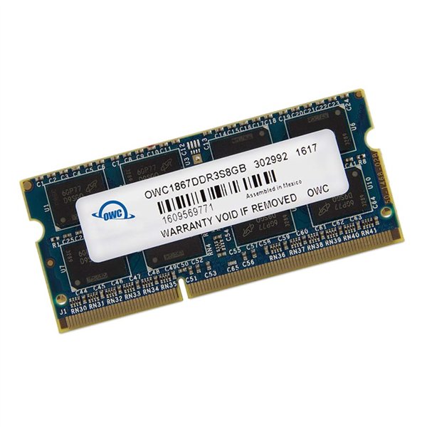 OWC1867DDR3S8GB wr 01 OWC Mac 8GB 1867Mhz DDR3 SODIMM Memory
