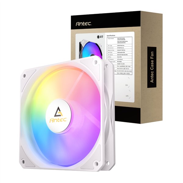 P12R-ARGB-WHT wr 01 Antec P12 PWM 120mm ARGB Reverse Case Fan - White