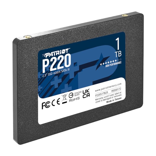 P220S1TB25 wr 03 Patriot P220 1TB 2.5" SSD
