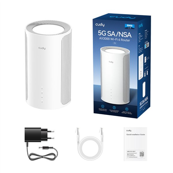 P2 Cudy-AX3000-5G-Wifi-6-Router White Cudy AX3000 Dual Band 5G Wi-Fi 6 LTE Router -White