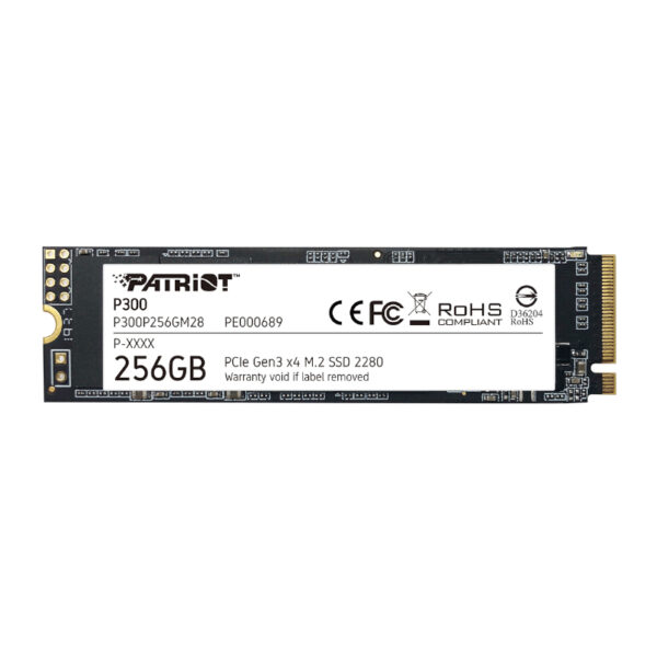 P300P256GM28 wr 01 Patriot P300 256GB M.2 PCIe NVMe SSD
