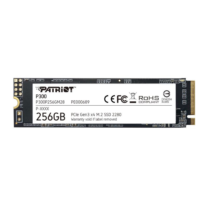 P300P256GM28 wr 01 Patriot P300 256GB M.2 PCIe NVMe SSD