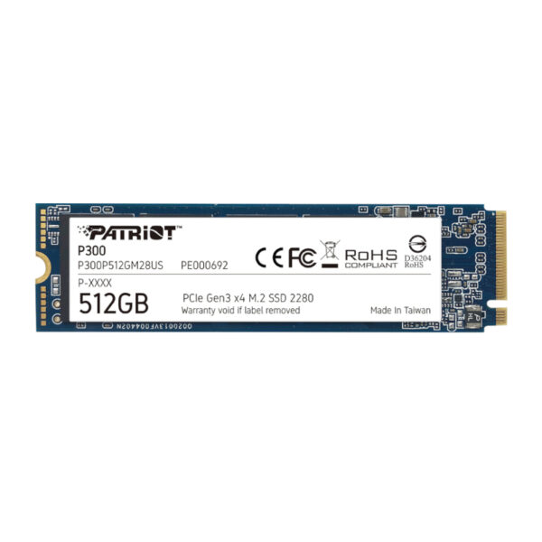 P300P512GM28 wr 01 Patriot P300 512GB M.2 PCIe NVMe SSD