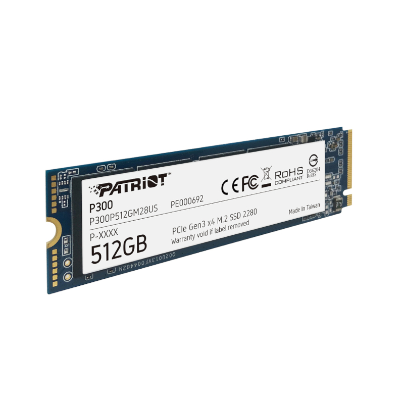 P300P512GM28 wr 03 Patriot P300 512GB M.2 PCIe NVMe SSD